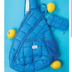 Simply Southern Vibrant Blue Quilted Backpack